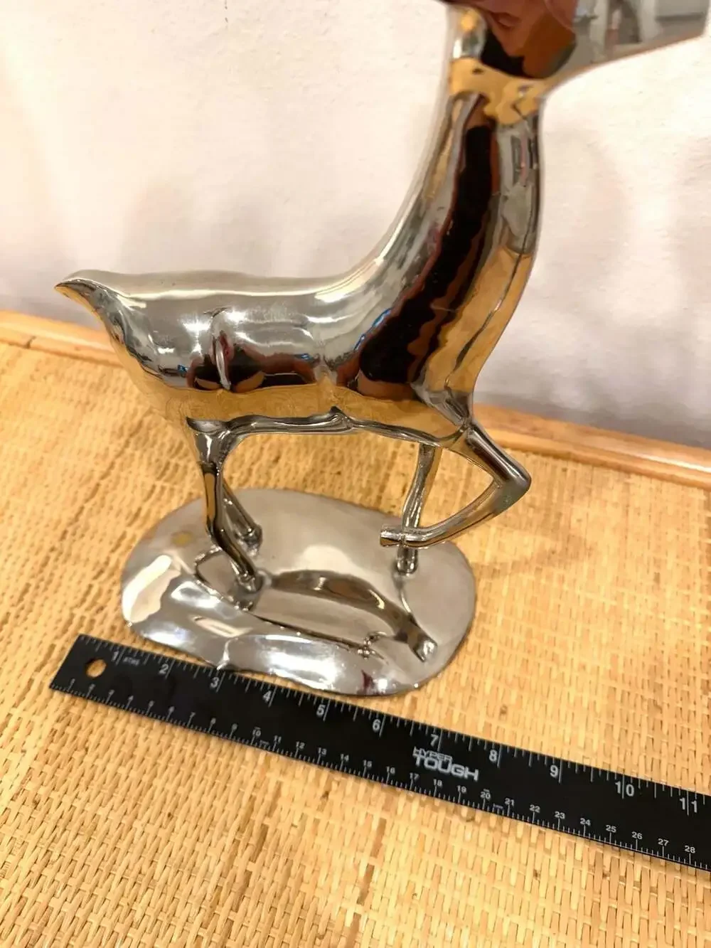 Pottery Barn Chrome Reindeer Six Point Tea Light Christmas Candleholder